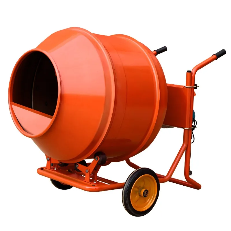 

Portable Hand Push Drum Concrete Mixer Machine For Construction Site Cement Mortar Sand Grout Plaster Blending Small Home Use