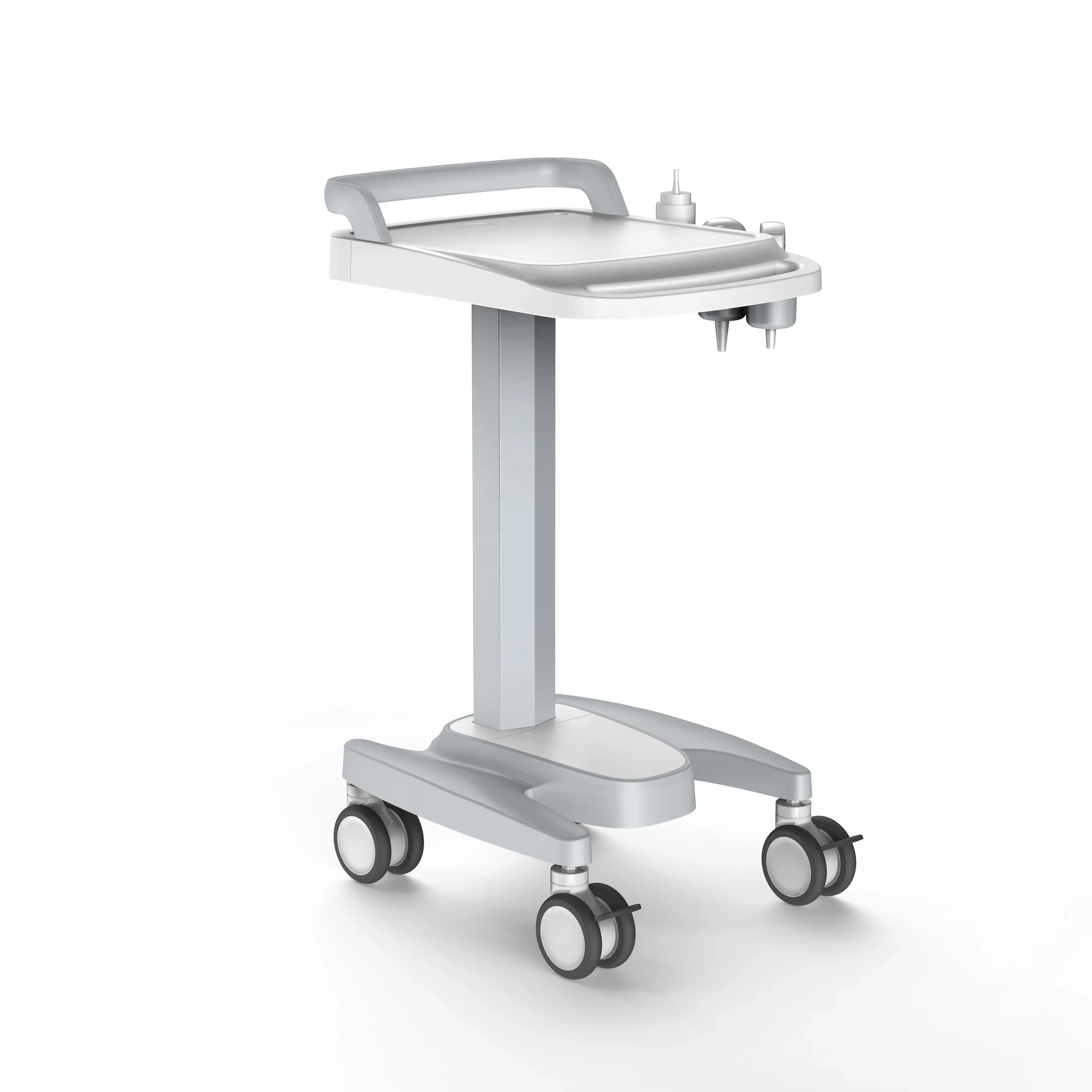 Hospital portable ABS luxury medical emergency cart ultrasound trolley with 4'' castors