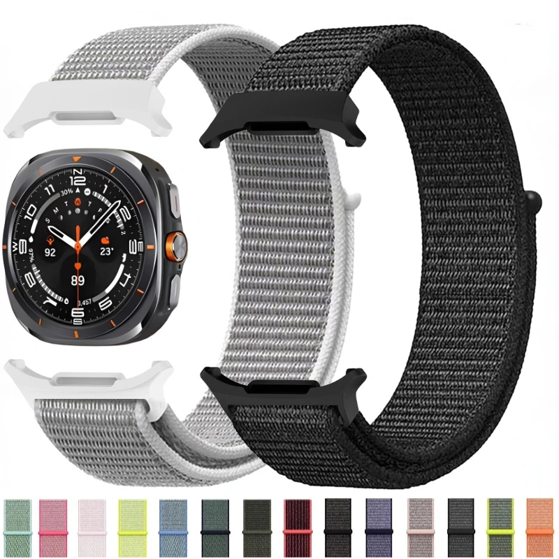 

Нейлоновый ремешок-петля для Samsung Galaxy Watch Ultra 47 мм, браслет без зазоров, ремешок для часов Samsung Galaxy Ultra 47 мм, аксессуары для ремешков