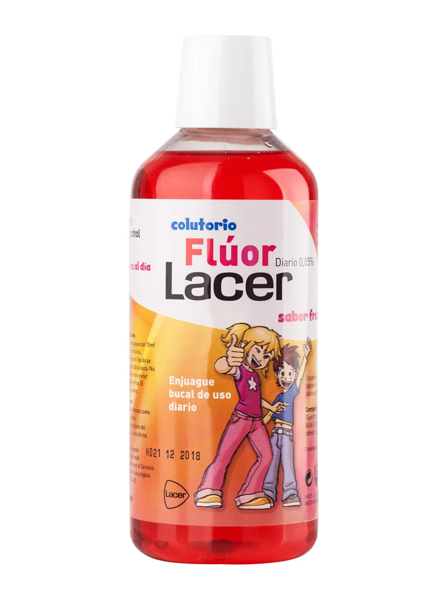 Lacer daily fluor 0,05% strawberry 500 m-children mouthwash