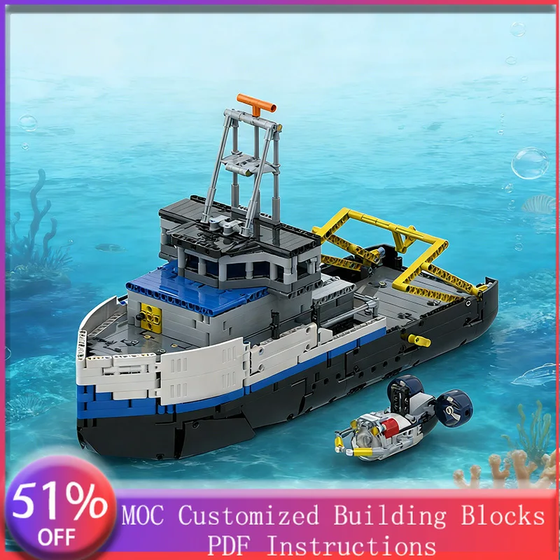 

1483 PCS Space War Model Research Vessel 45826 MOC Customize Modular Building Block Design Popular Brick DIY Holiday Toy Gifts