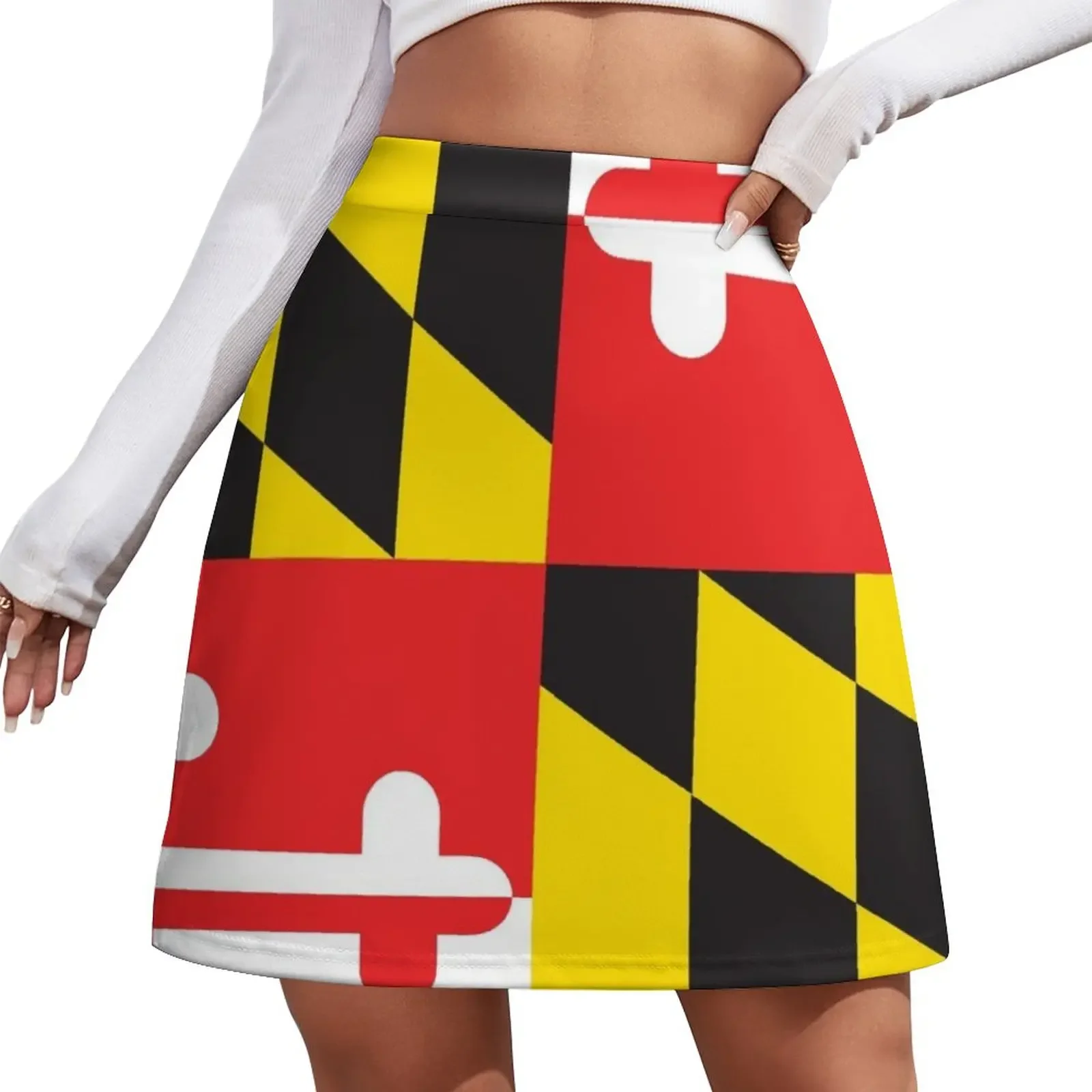 

MARYLAND FLAG Mini Skirt Short women′s skirts new in dresses skirt women women's clothing korea stylish