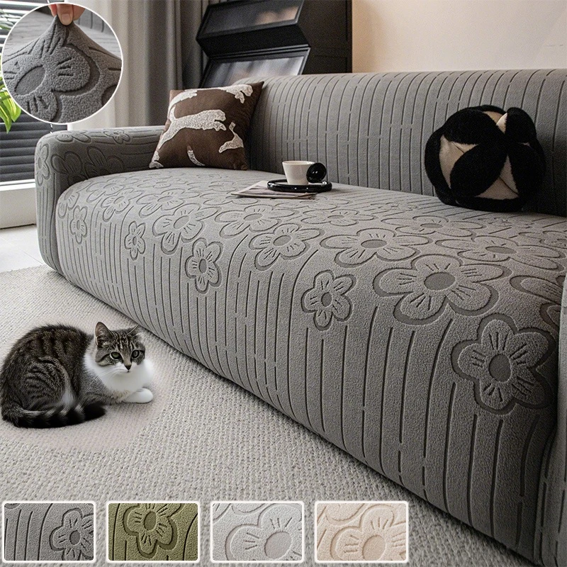 

2026 New Four Season Universal Sofa Cover for Living Room Elastic Fitted Washable Couch Cover for 1/2/3/4Seater Sofás Para Salón