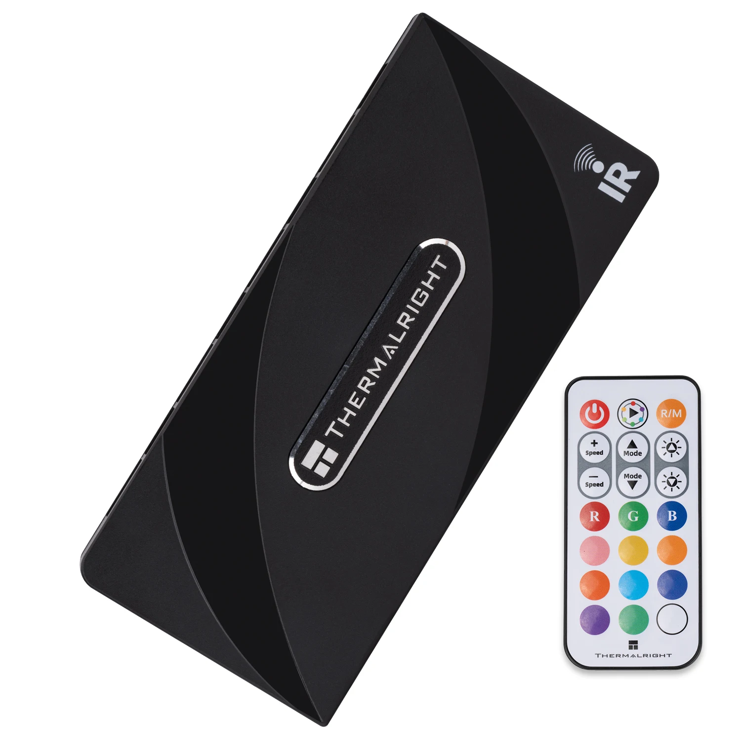 Thermalright ARGB AND FAN HUB X8 IR 팬 PWM 허브 X8, 무선 리모컨/4핀 PWM + 3핀 + 5V ARGB 지원 140X64x16mm