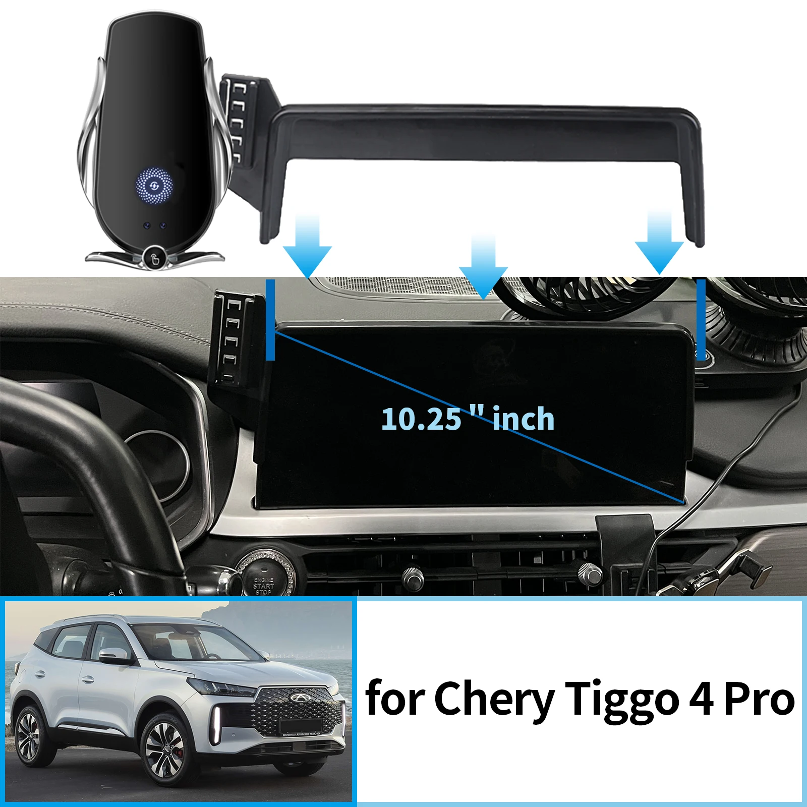 

Fit for 2022 2023 2024 2025 Chery Tiggo 4 Pro GPS Bracket Navigation Stand Auto Accessories Car Mobile Phone Holder