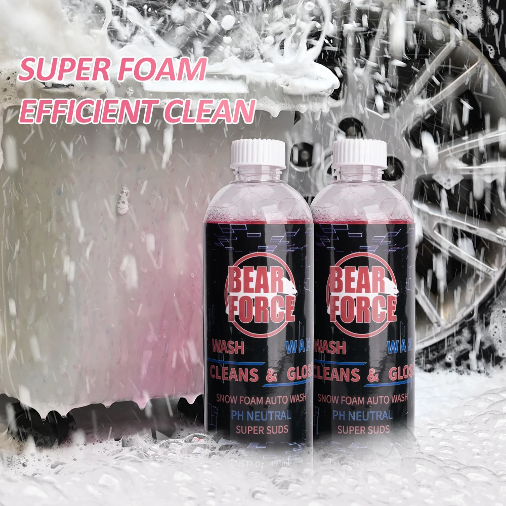 Cherry Snow Foam Car Wash Shampoo & Wax Auto Wash Soap Works with Karcher Bosch Snow Foam Lance / Foam Cannons or Bucket Washes