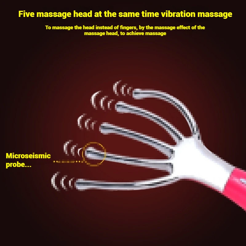 Electric Five-finger Head Relaxation Massager Hair Spa Scalp Neck Headache Pressure Relief Release Whole Body Portable Massage - Image 3
