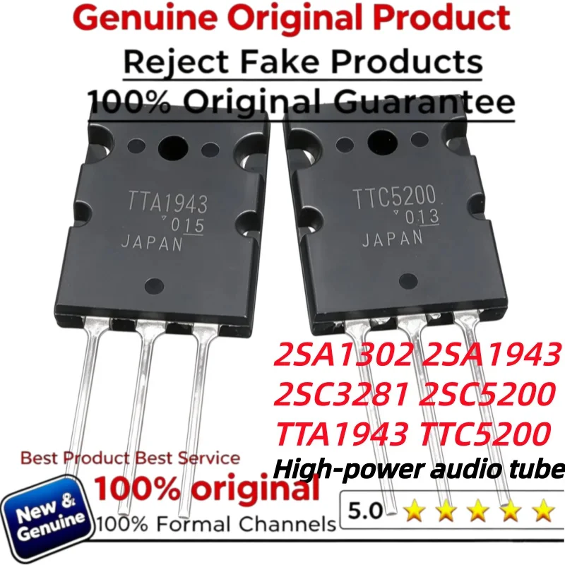 5pcs 100% New Original 2SA1302 2SA1943 2SC3281 2SC5200 TTA1943 TTC5200 Best Quality In Stock TO-3pl