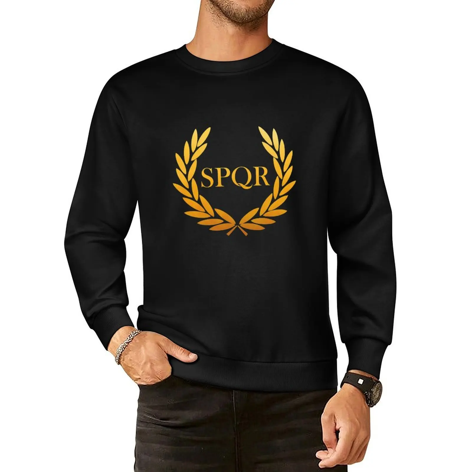 

SPQR - Camp Jupiter - Percy Jackson Pullover Hoodie autumn clothes anime clothing hooded sweatshirt