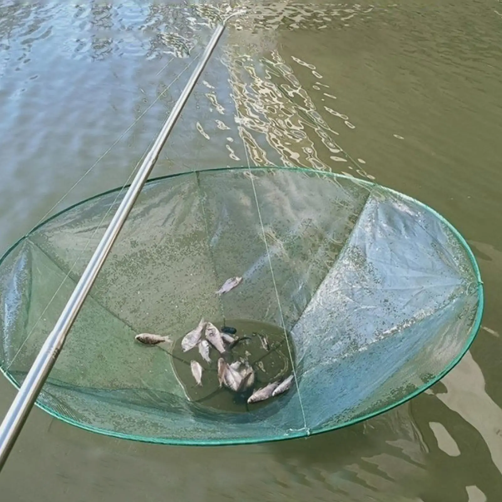1 inch fishing net Landing with Aluminum Pole 20