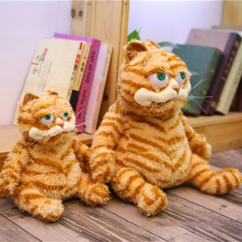 Garfield Fat Cat Cute Plush Doll Kawaii Fluffy Soft Classic Cartoon Characters Stuffed Toy Ugly Cat Sofa Pillow Christmas Gift