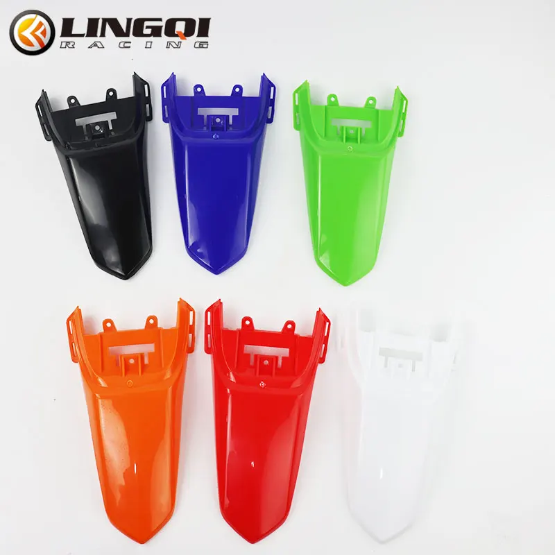 LINGQI Motorcycle Plastic Rear Fender For TTR50 TTR 50 Dirt Bike Motocross Wheel Splash Mudguard Fairing Body Cover Parts