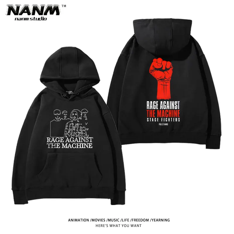 

2025 Rage Against The Machine, A Band of Violent Resistance, Hooded Sweatshirts, Versatile, Trendy, High-quality Luxury Brand