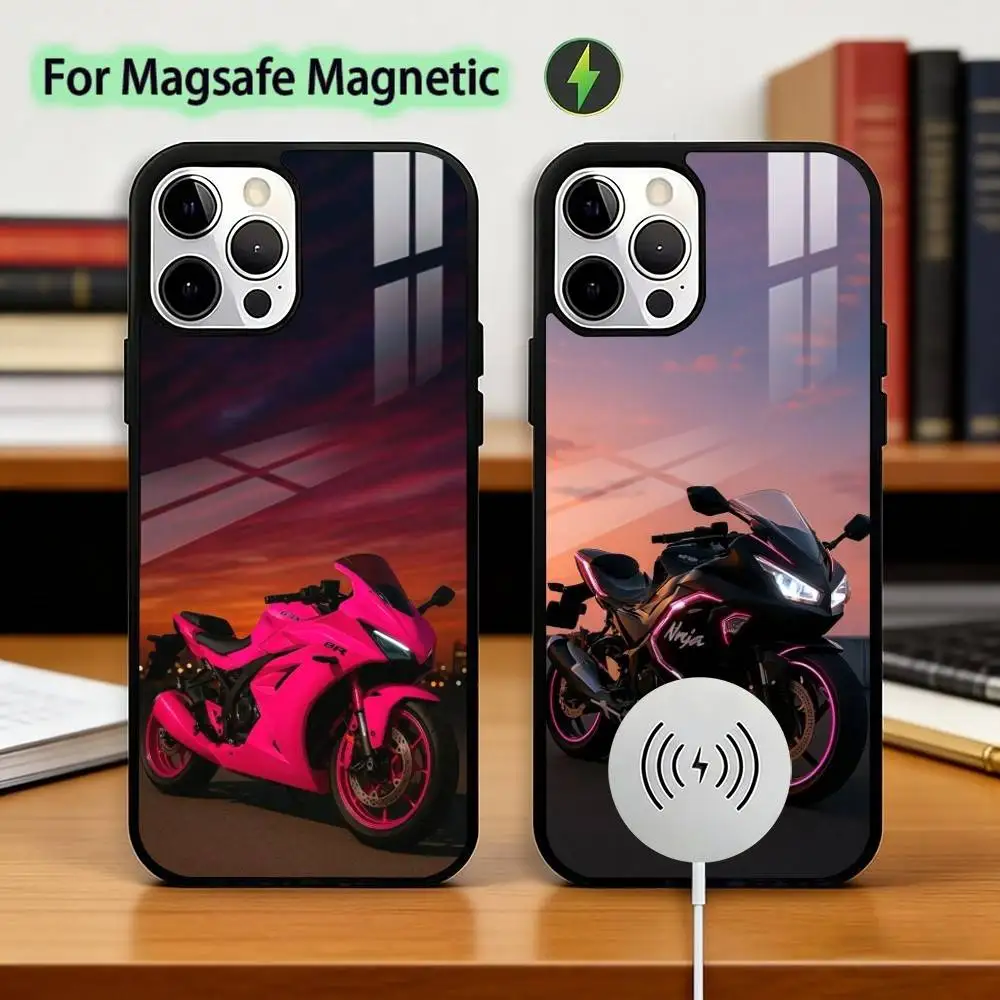 

Dream M-Motorcycle GSX-R Series Phone Case For iPhone17,16,15,14,13,12,11 Plus,Pro Magnetic For Magsafe Wireless Charging