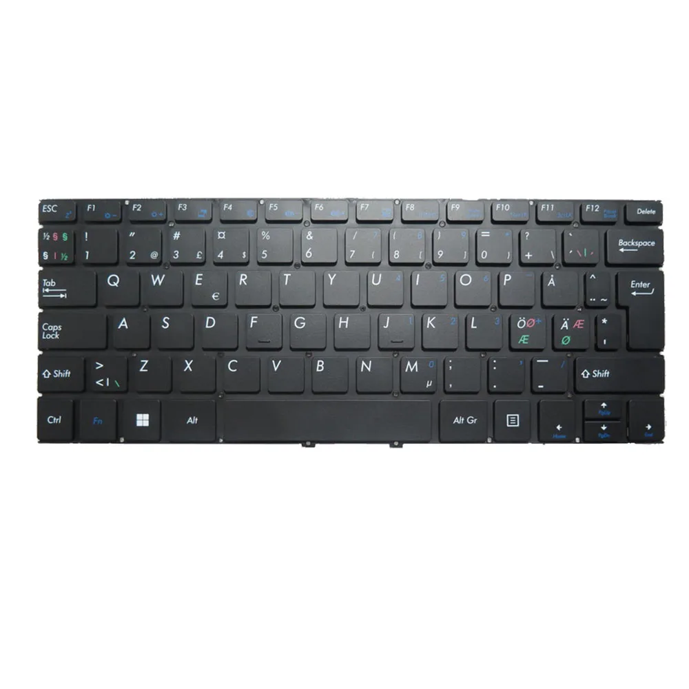 Laptop keyboard For Medion MB277-10-12UK K3185 Black Without Frame NE Nordic/Belgium BE/German GR