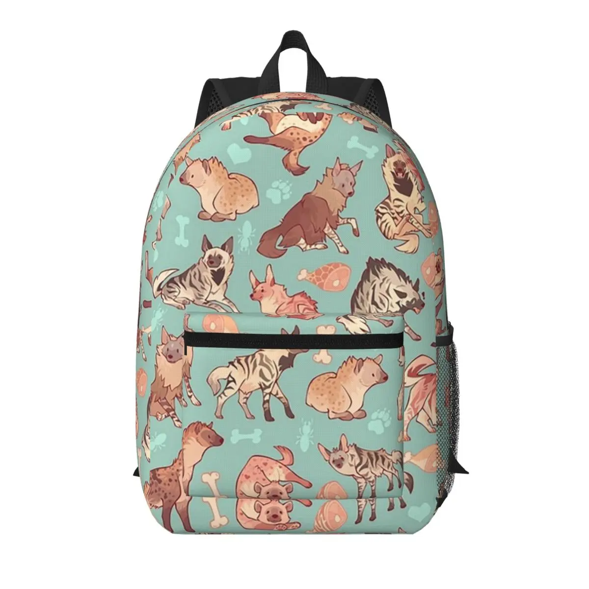 

Hyenas In Minty Student Backpack School Bag Hiking Travel Daypack for Men Women Bookbag Shoulder Bags