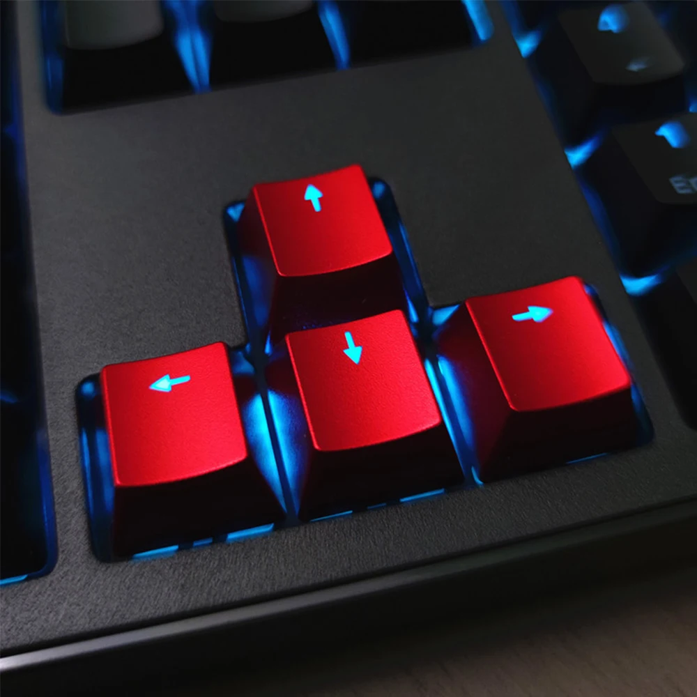 Red Keycaps OEM Metal Keycap ESC Arrow F Zone Mechanical Keyboard Backlit Gaming Key Caps MX WASD Keycaps Customized