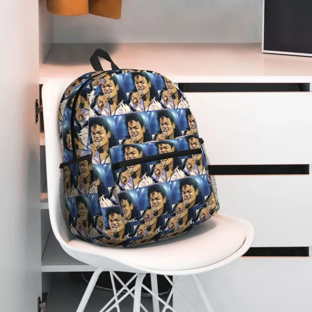 Michael Jackson  Student Backpack School Bag Hiking Travel Daypack for Boys Girls Fashion Bookbag Shoulder Bags