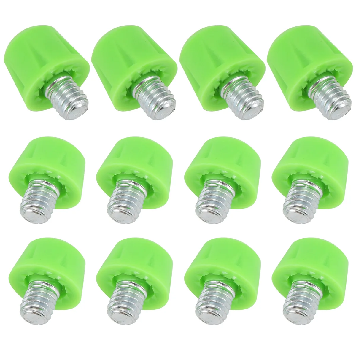 UJVS-12Pcs Football Boot Studs Non Slip Thread Screw M6 Professional Replacement Spikes SG to AG for Adidas Green