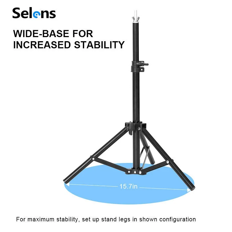 Selens Photography Backdrop Stand 30 Inches T Shape Support System Stands Holder for Photo Studio kits Background bracket 삼각대