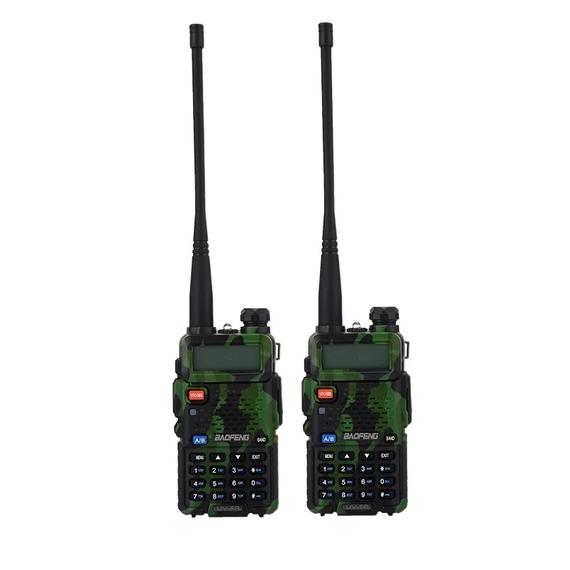 2022. Nieuwe Walkie Talkie UV-5R 2 Stks/partij Tweeweg Radio Uv5r 128ch 5W Vhf Uhf 136-174Mhz & 400-520Mhz