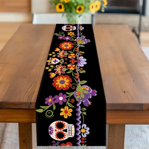1 st mexikansk bordslöpare med tema 10 best sales Mexikansk dekoration - №9