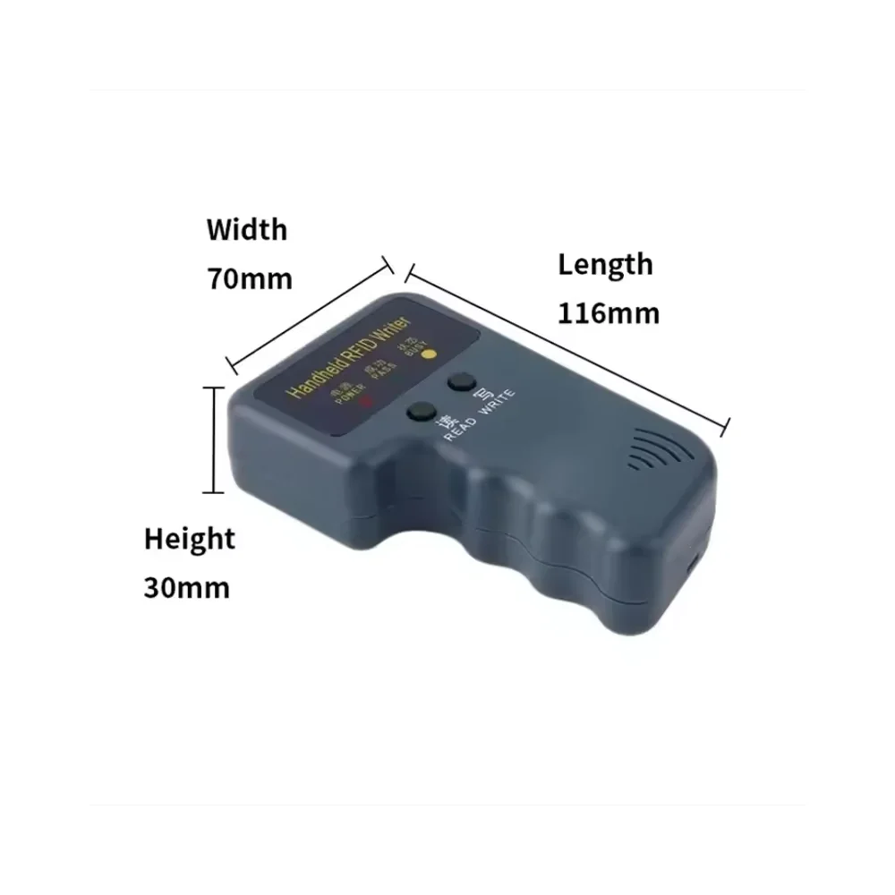 EM Handheld RFID Copier Card Reader Writer Duplicator Programmer Support EM5200 4100 EM4305/ T5577 Rewritable 125Khz Keyfob tag