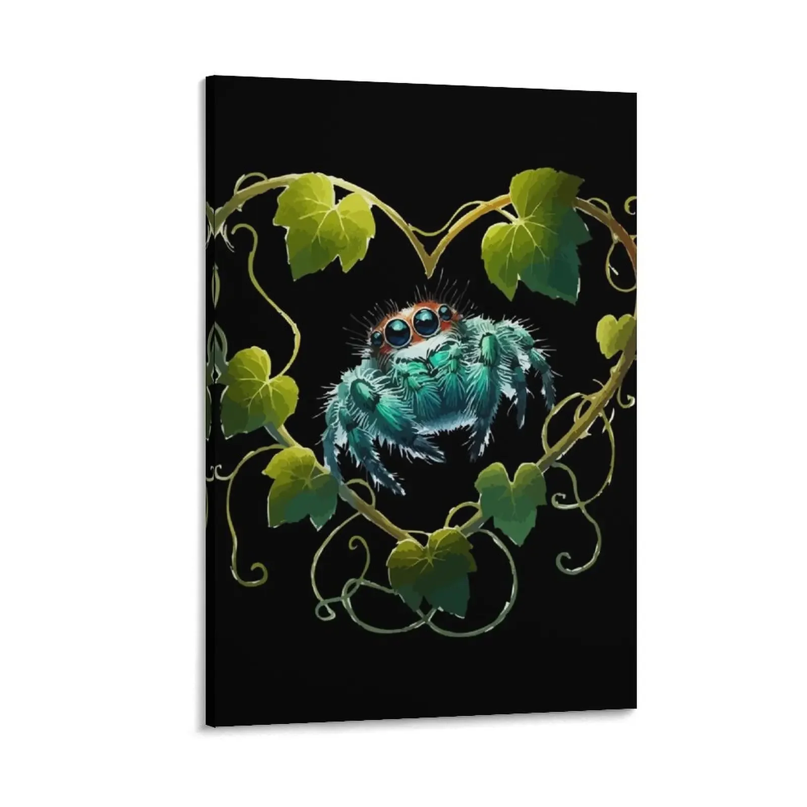 

Cute Little Jumping Spider Arachnid Of Love Canvas Painting modern home decoration Decor for room room decors aesthetic
