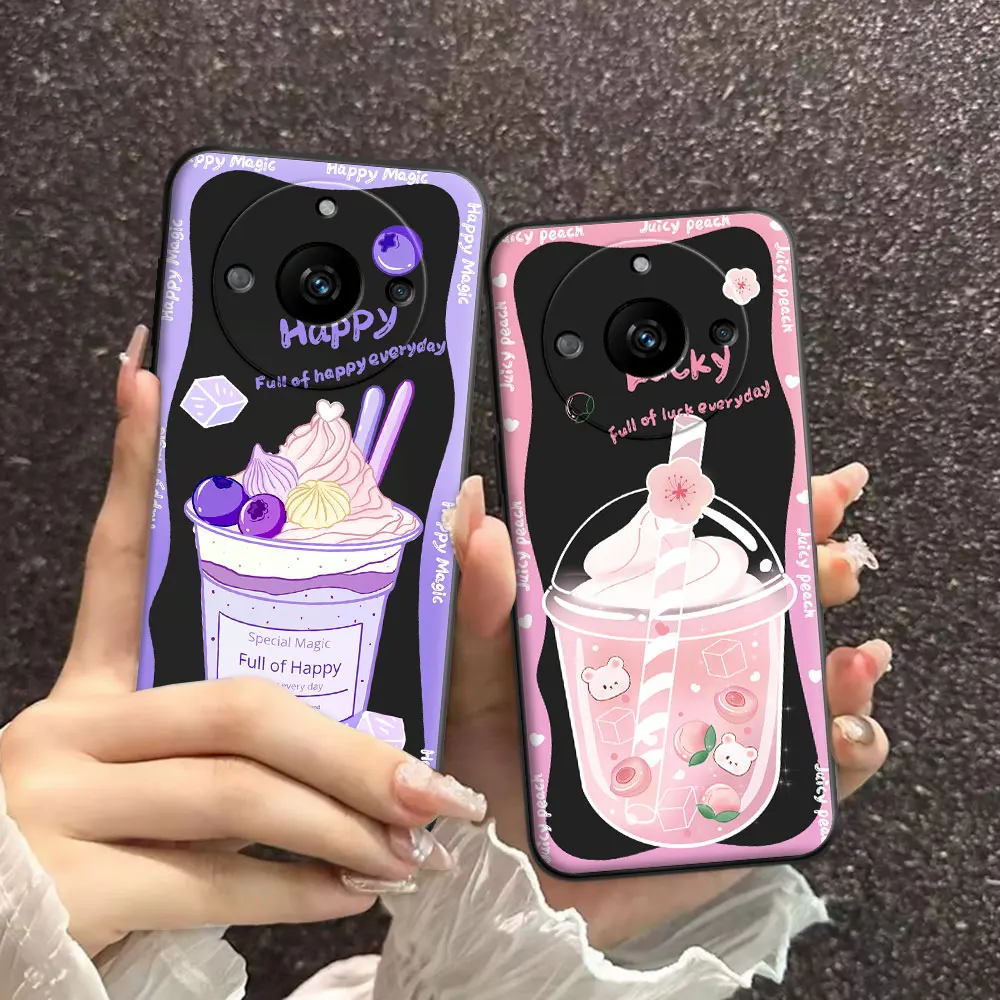 For Realme 11 5G / 11 Pro 5G Case Cartoon Soft Silicone TPU Ice Cream Pattern Phone Case For Realme 11 Pro Plus New Back Cover