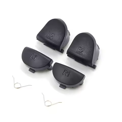 Black Replacement L1 R1 L2 R2 Trigger Buttons For PlayStation Dualshock 4 For PS4 Game Controller Accessary Button With 2 Spring