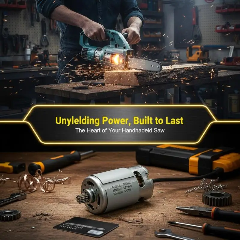 Heavy Performance RS550 DC Motor 21V Ideal 28000RPM Speed for Electric Saw Cutting image 3