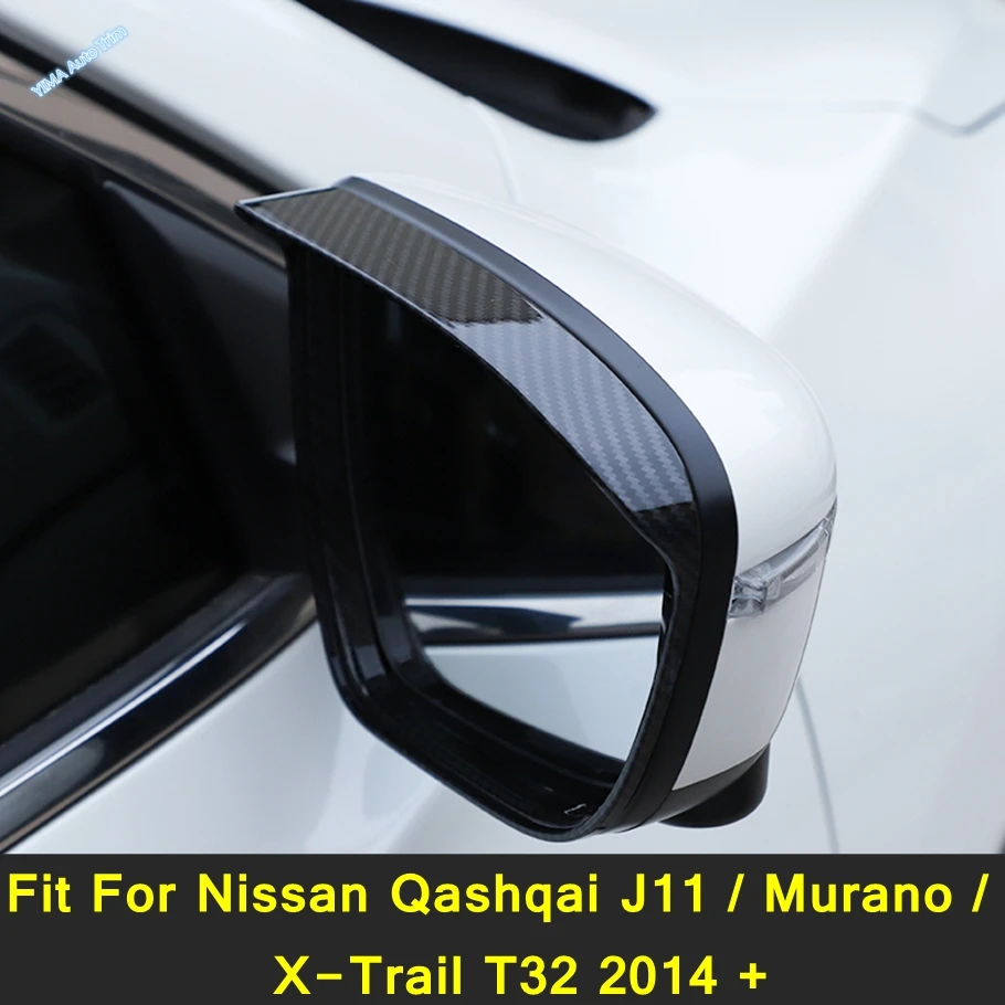 

Rearview Mirror Rainproof Eyebrow Rain Protect Trim Cover Accessories For Nissan Qashqai J11 / Murano / X-Trail T32 2014 - 2020