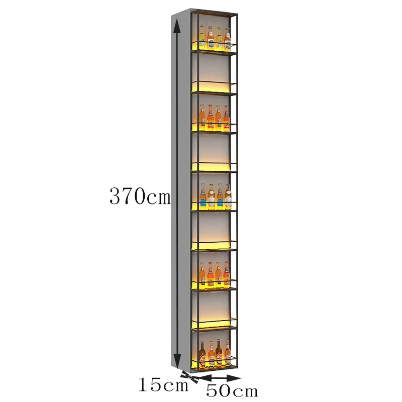 수직 모던 바 캐비닛 보관 금속 라이트 칸티나 맥주 와인 랙, 병 바닥 리갈 보텔레로 비노 가정용 가구