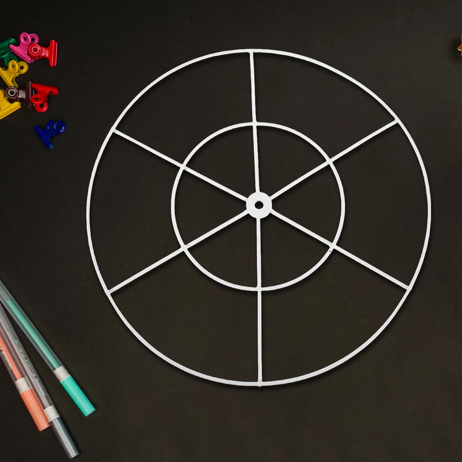 40cm Metal Hoop Ring for Wedding Decor Iron Ceiling Drape Circle Frame Aerial Curtain Craft Decoration Ferris Wheel Style