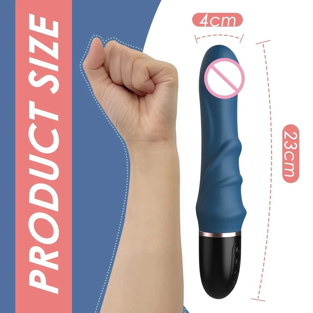 10 Modes Soft Silicone Vibrator Big Dildo Massager Female Masturbator for Couples G-spot Clitoral Stimulator Sex Toys for Women image 6