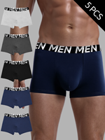 5pcs Men Boxers Pack Boxer Hombre Mens Underwear Traning Sexy Underpants Fashion Boys Underwear Boxershorts  Men Sports Sheath