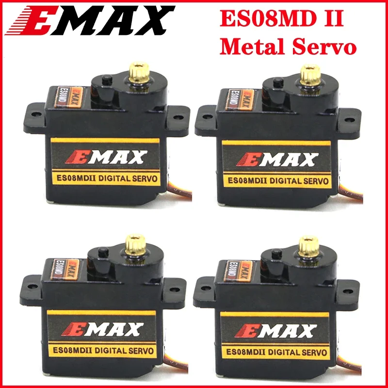 

1 piece/2 pieces/4 pieces EMAX ES08MDII metal gear digital servo 12g/2.4kg/high-speed mini metal gear remote control car