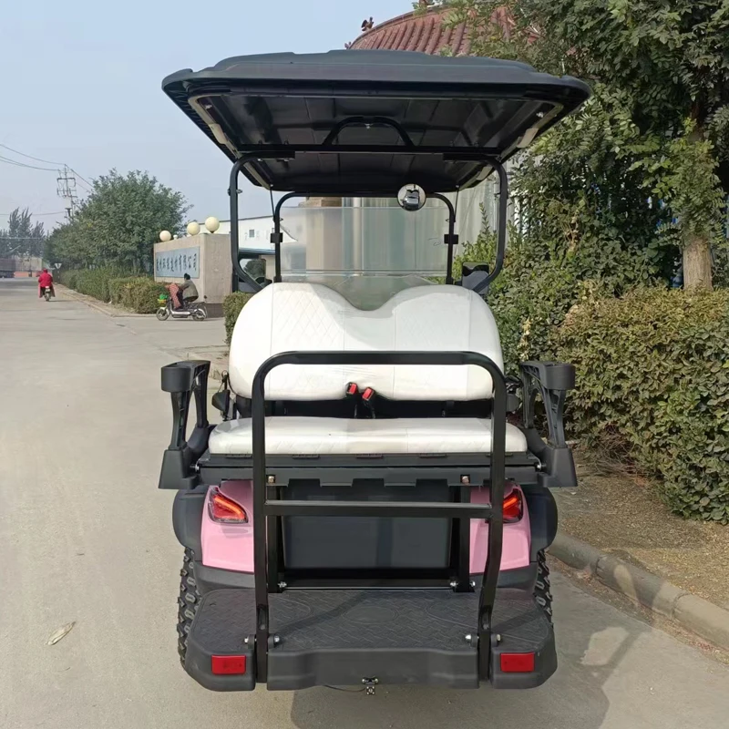 CE Certificate 2025 New Export 60V/72V Electric Car Golf Course Club 2/4 Seat Off Road Sightseeing Car Solar Electric Golf Cart