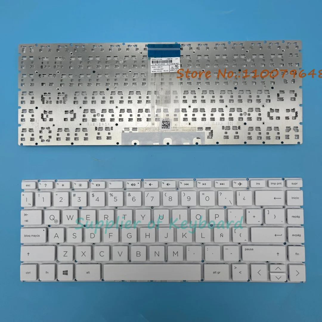 

НОВИНКА для ноутбука HP 14-bp002la 14-bp003la 14-bp004la, латинская испанская клавиатура, белая