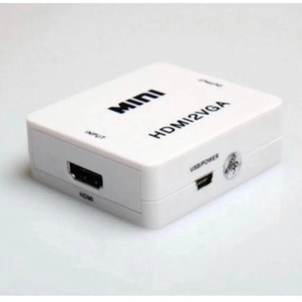 Mini Adapter hdmi2vga converter for audio and video