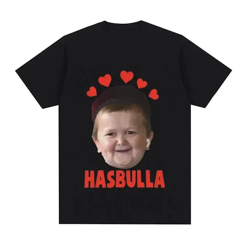 2024 Hasbulla Fighting T Shirt Mini Khabib Blogger T-Shirt Crew Neck Men Tees Retro Tops Funny Graphic Women Tshirt Streetwear