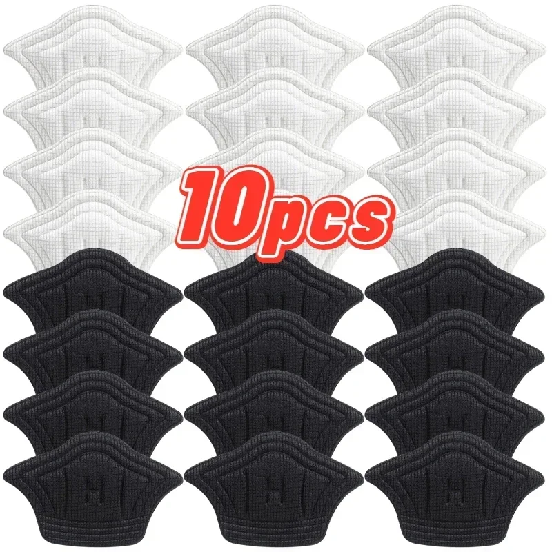 10Pcs Sports Heel Insoles for Feet Patch Heel Pads for Shoes Adjustable Size Non-slip Shoe Pad Heel Protector Back Sticker