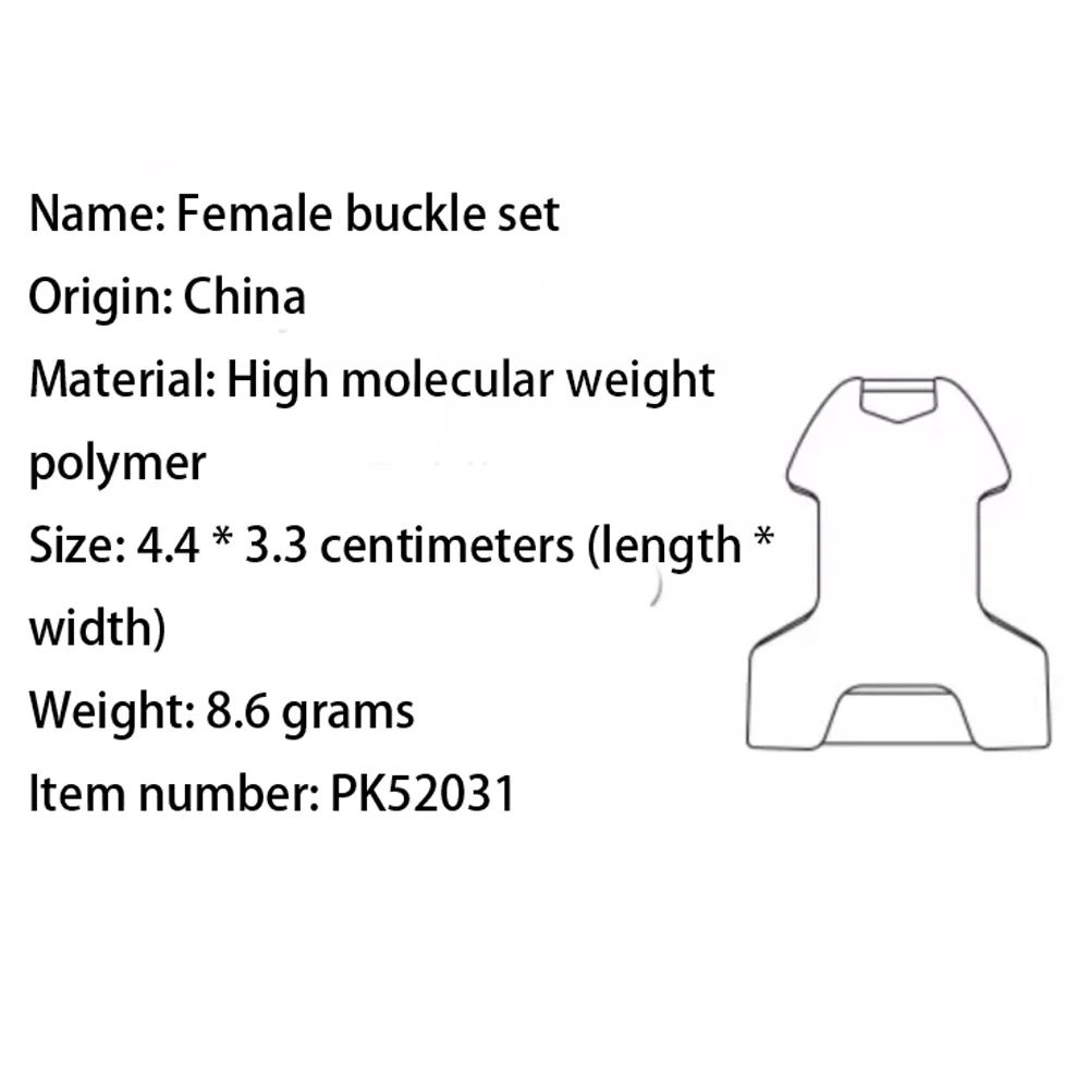 1 Pair Tactical Vest Fastener Rotary Buckle Backpack Accessories Chest Bag Modification