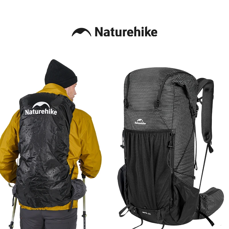 Mochila de Senderismo Naturehike Rock 2.0, Mochila de Gran Capacidad para Deportes al Aire Libre, Viajes, Escalada y Camping mochila senderismo mochila hombre mochilas de hombre mochila trekking mochila de viaje