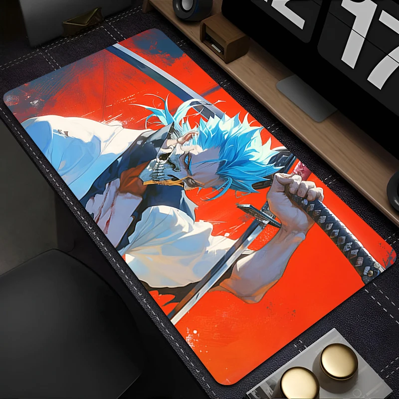 Japan Anime XXL Gaming Muismat Bleach Grimmjow antislip Bureau Mat Pc Gamer Uitgebreide Toetsenbord Pad Laptop Kantoor Kast mousepad