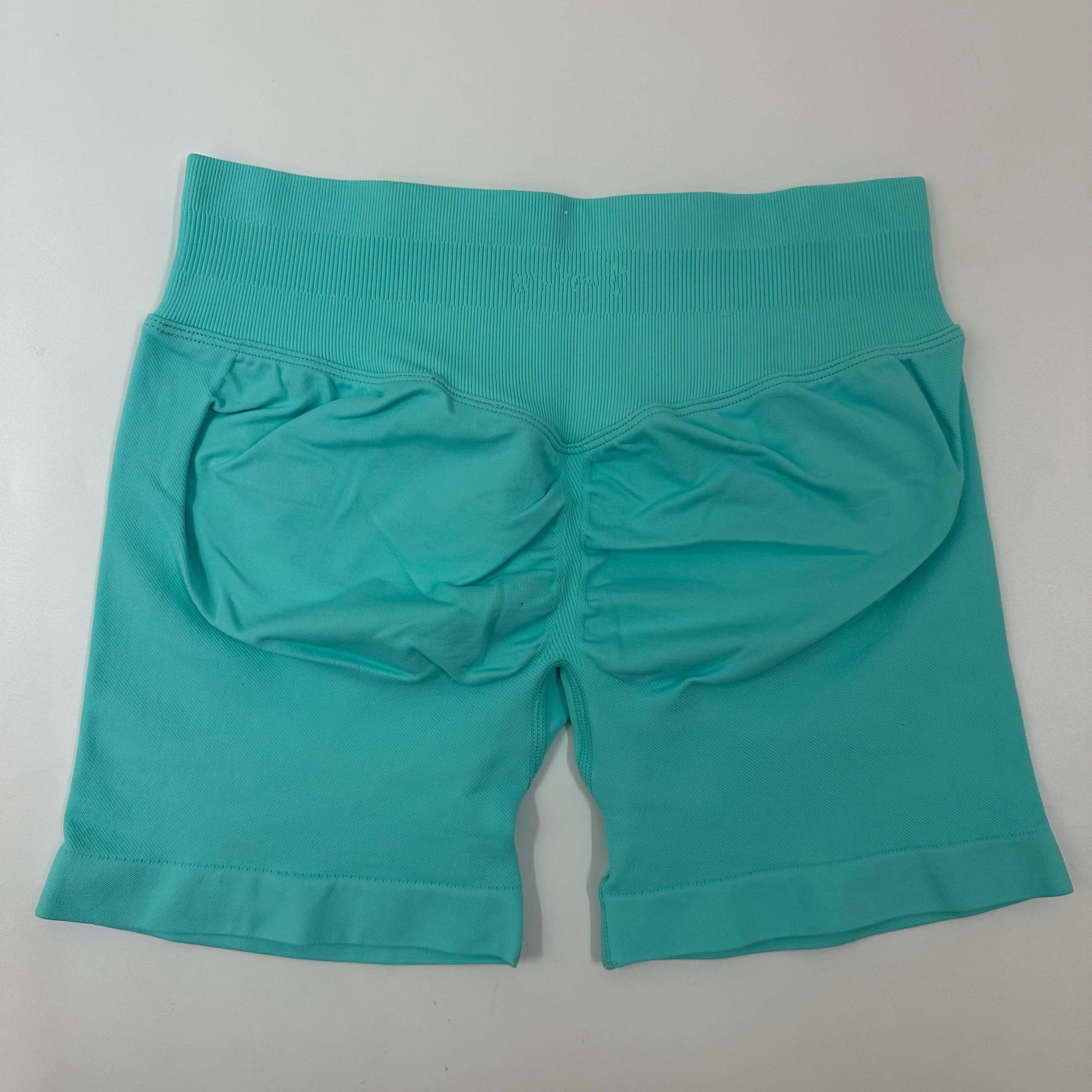 Yoga Shorts Low Ribbed Waist Band Yoga Shorts Seamless Scrunch Bum Workout Gym Shorts Booty Hight Stretch Running Shorts image 5