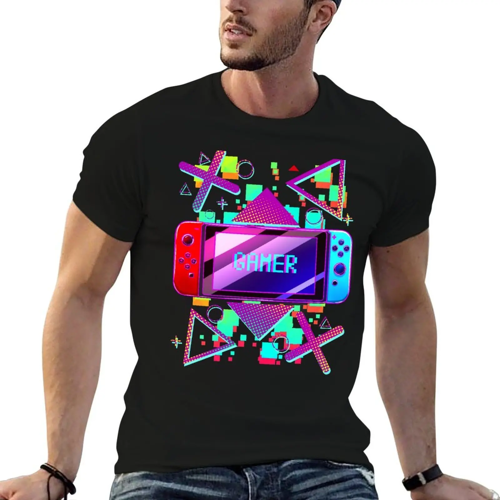 

Gamer switch for kawaii girls T-Shirt man t shirts for men casual man t shirts graphic T-Shirt
