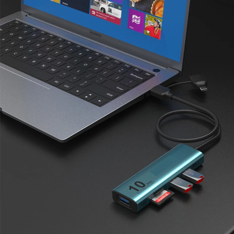 Plug and play USB converter Splitter Multi Adapter dock station usb hub SD/TF card reading Game Hub computer expansion dock 10G