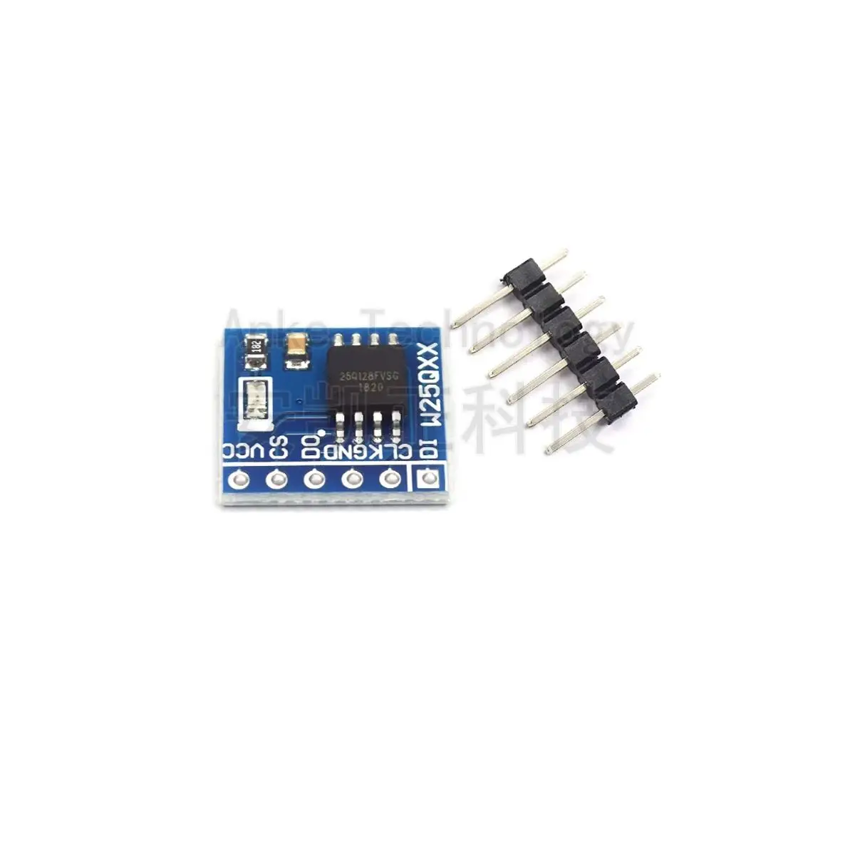 The capacity of the W25Q128 storage module is 128Mbit.
