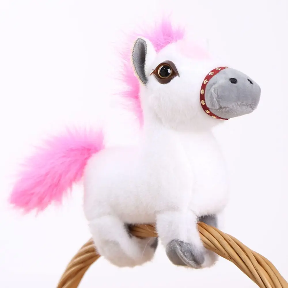 

Wrist Style Slap Bracelet Series Cute Doll 18cm Plush Doll Slap Bracelet Soft Simulated Horse Doll Christmas Toy
